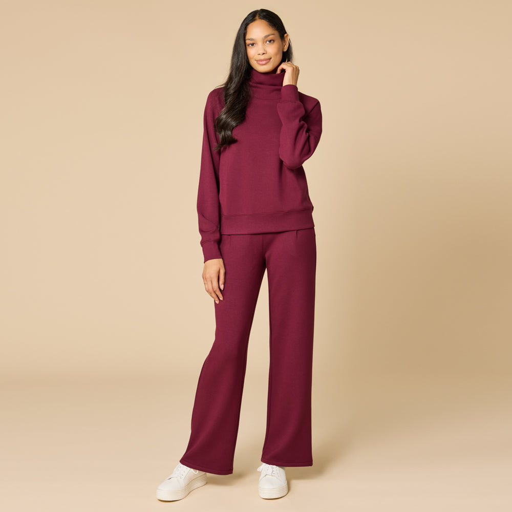 DreamTech Cowl Neck with Pleated Pant