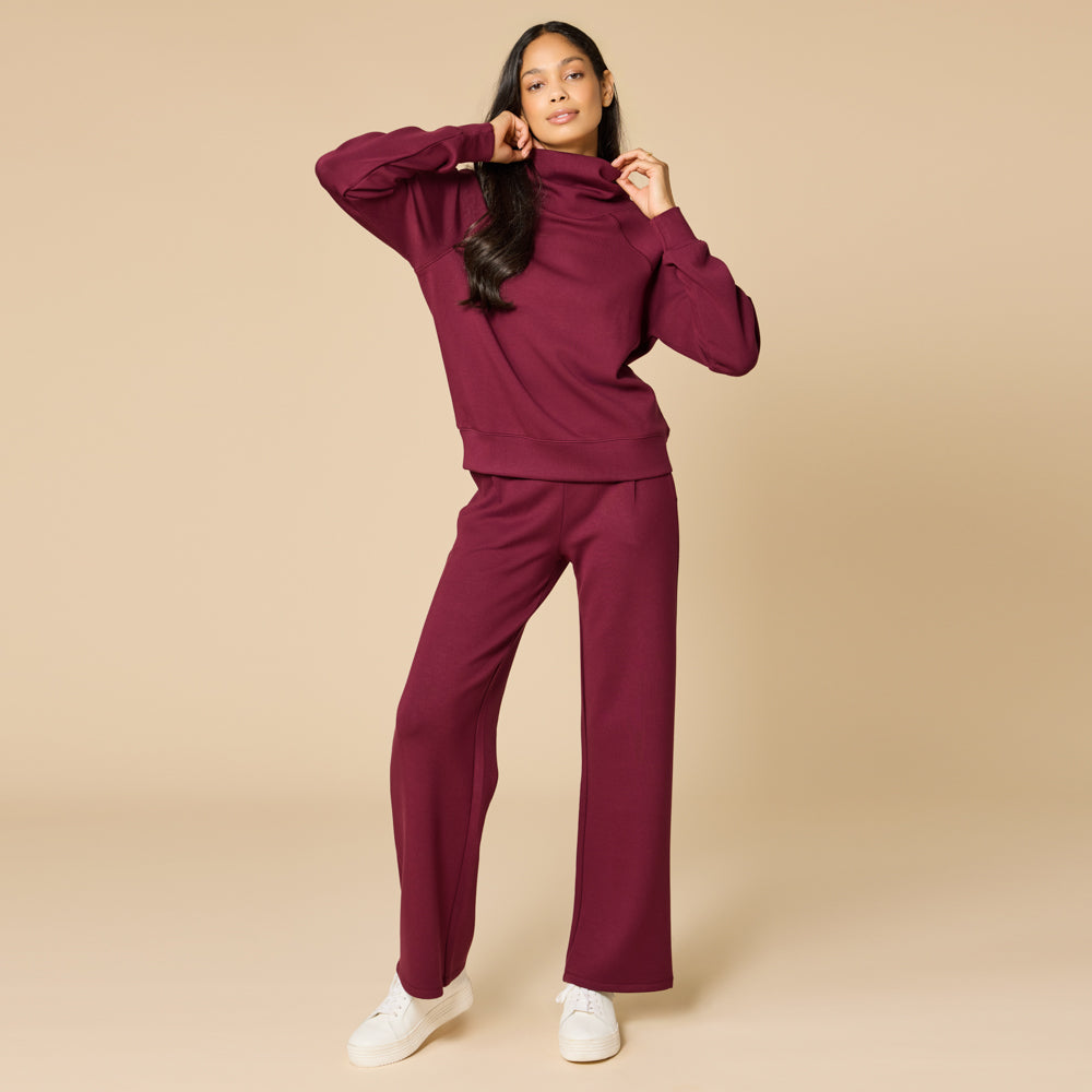 DreamTech Cowl Neck with Pleated Pant