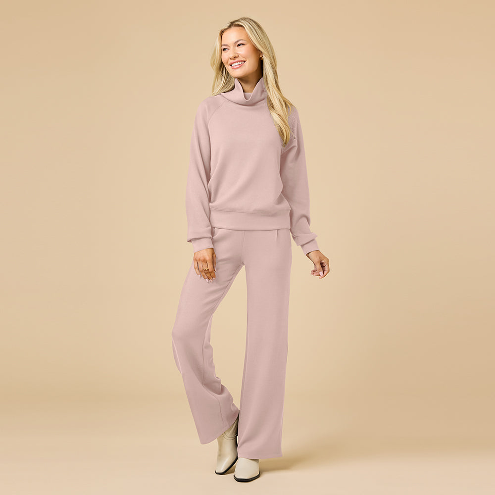 DreamTech Cowl Neck with Pleated Pant