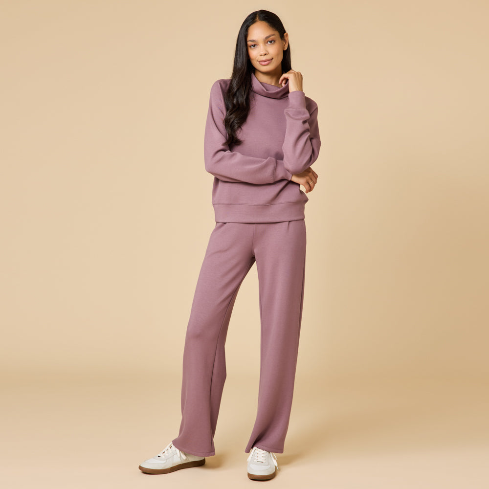 DreamTech Cowl Neck with Pleated Pant