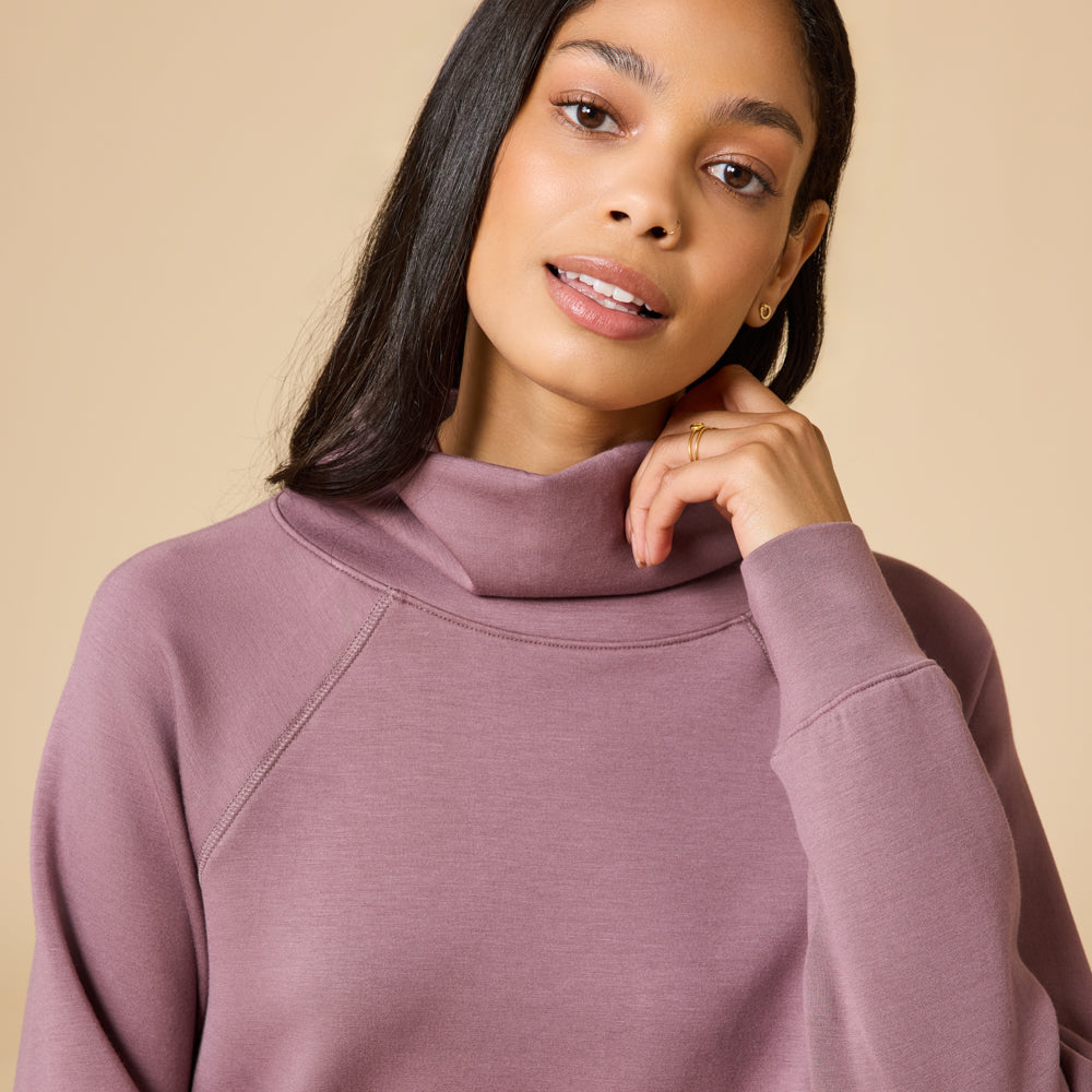 DreamTech Cowl Neck with Pleated Pant