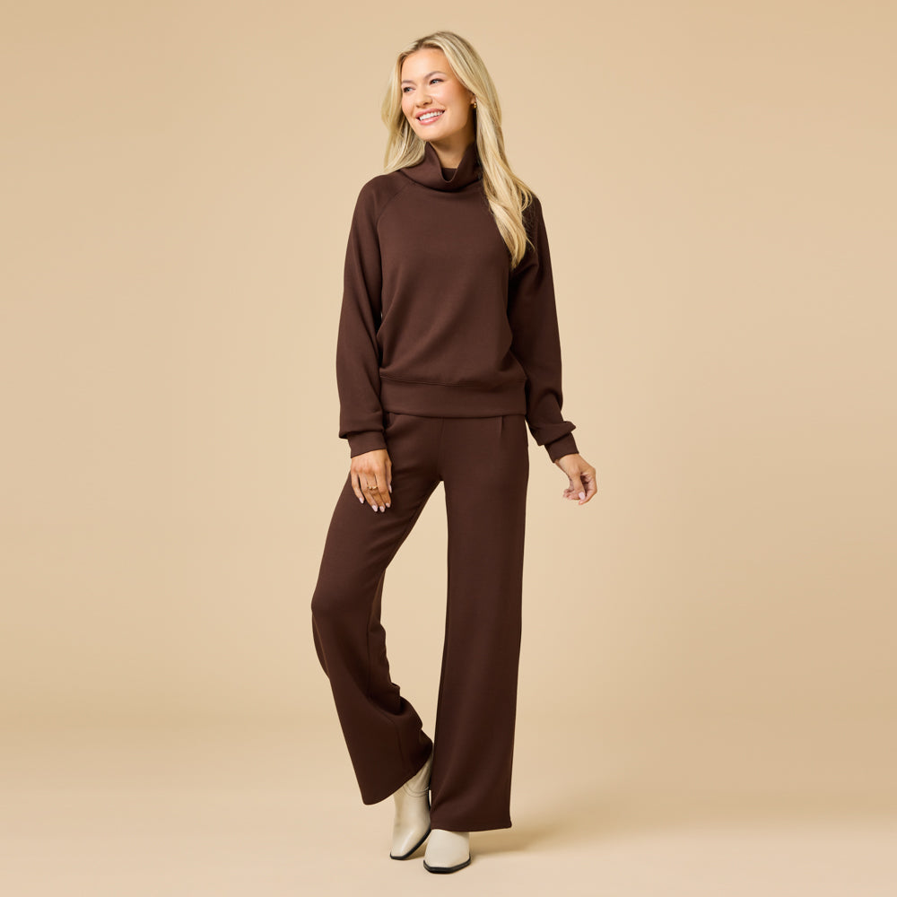 DreamTech Cowl Neck with Pleated Pant