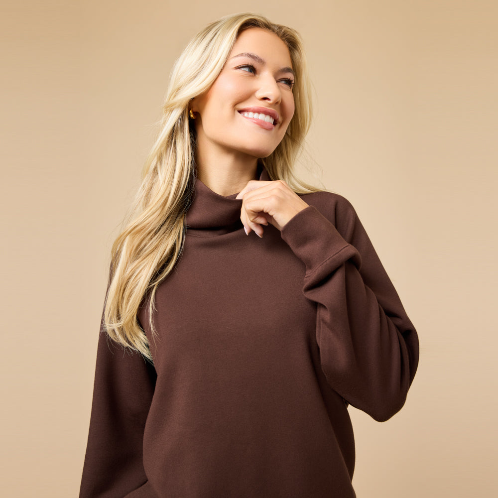 DreamTech Cowl Neck with Pleated Pant