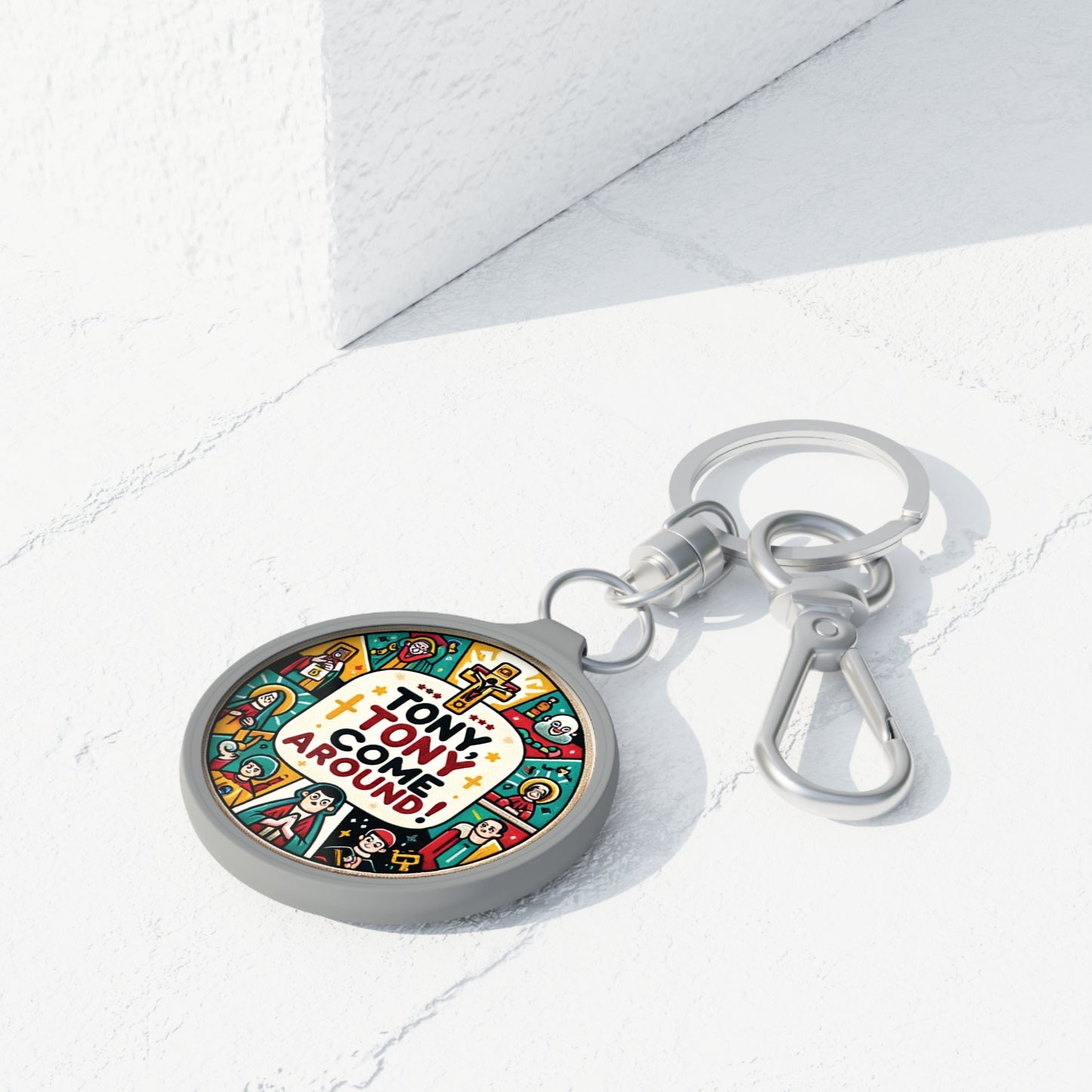 Saint Anthony-Inspired 'Finders Keepers' Keyring