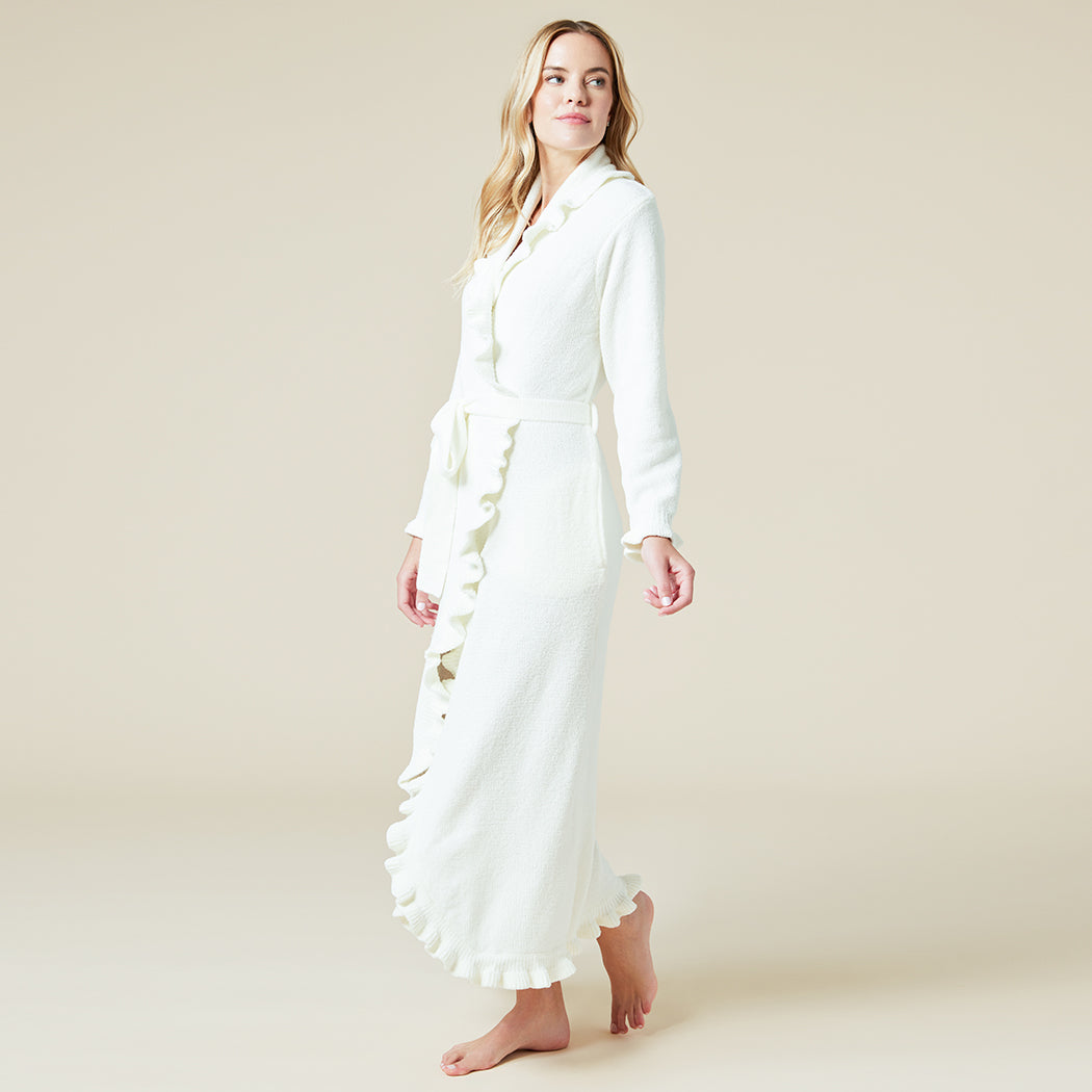 Ruffle Chenille Robe