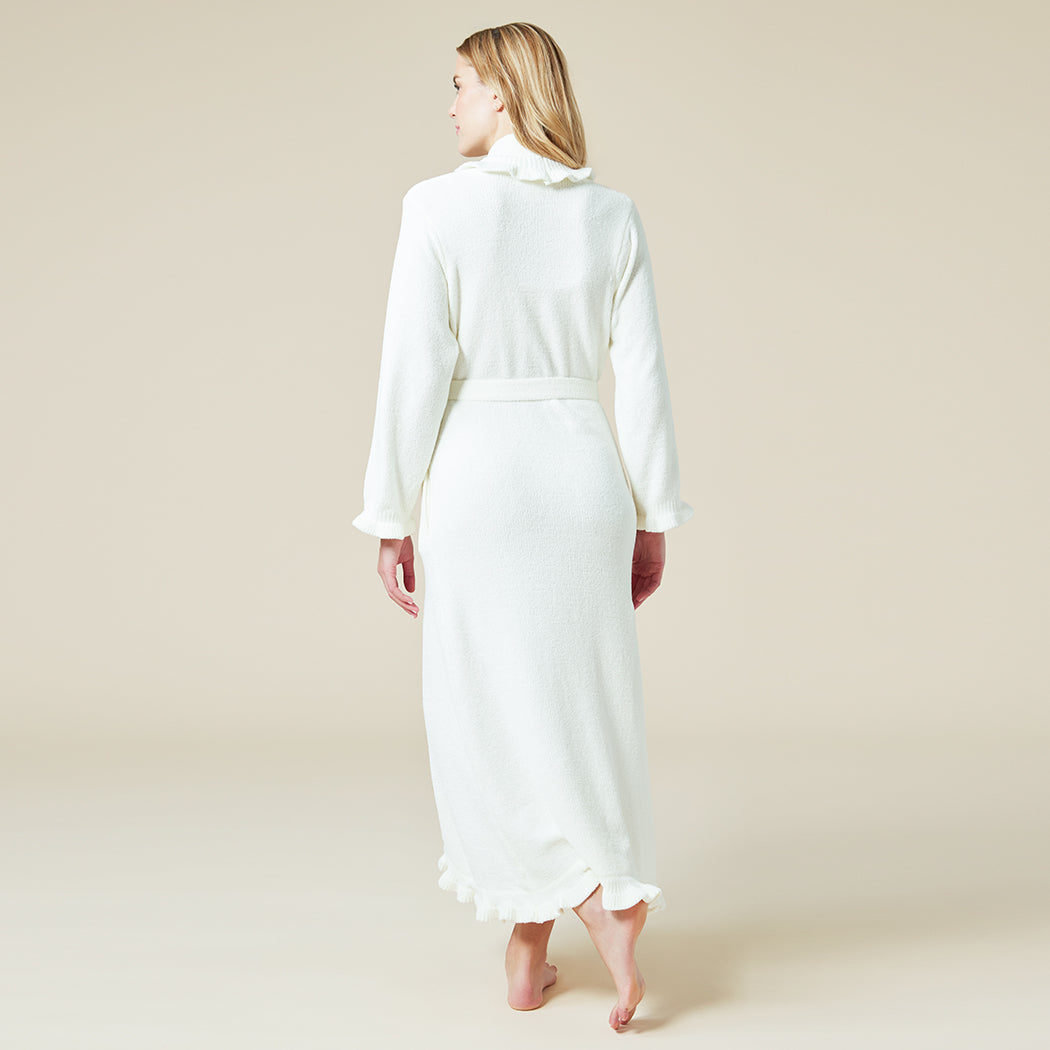 Ruffle Chenille Robe