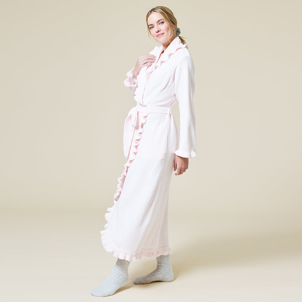 Ruffle Chenille Robe