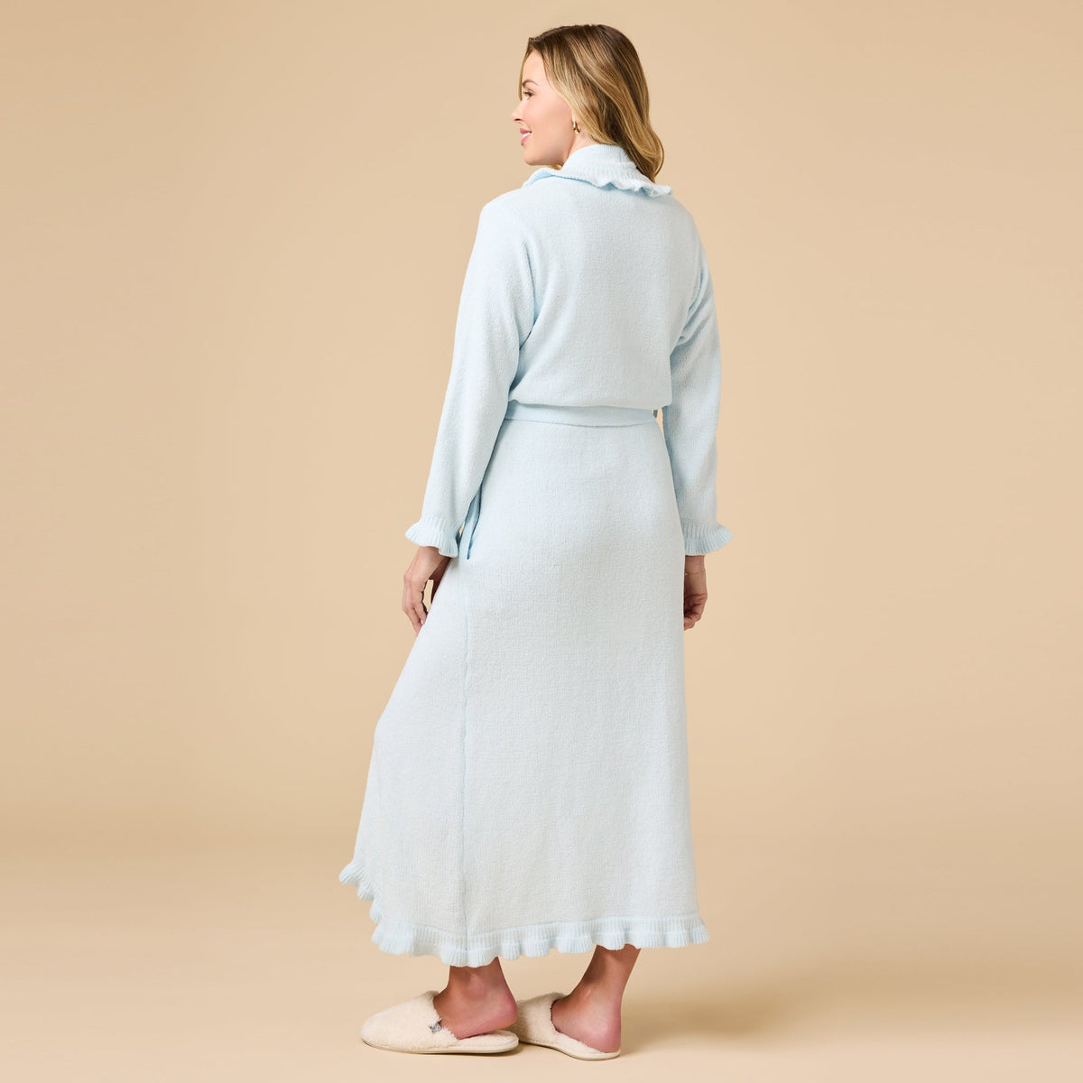 Ruffle Chenille Robe