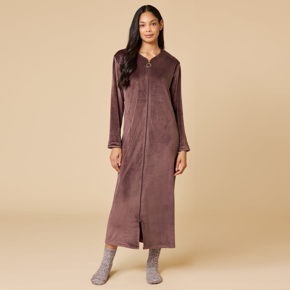 Serenity Shear Mink Zip Robe