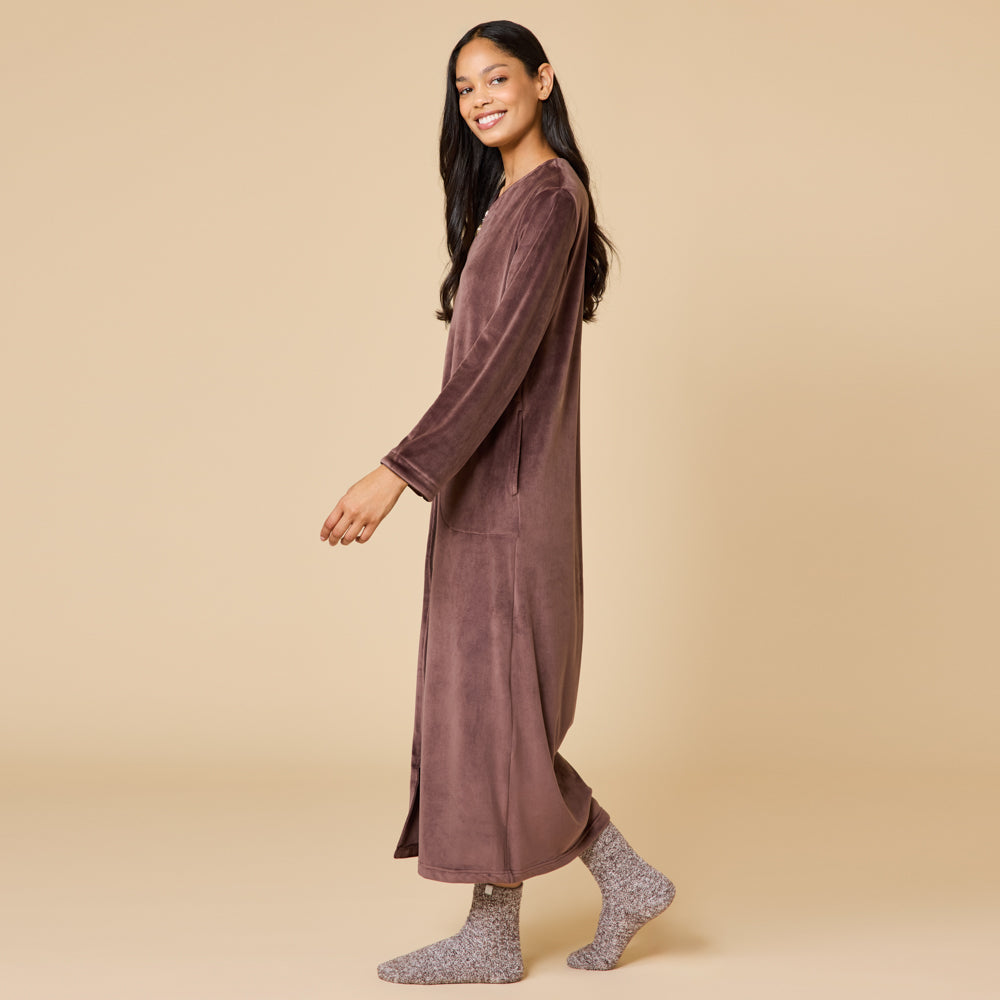 Serenity Shear Mink Zip Robe