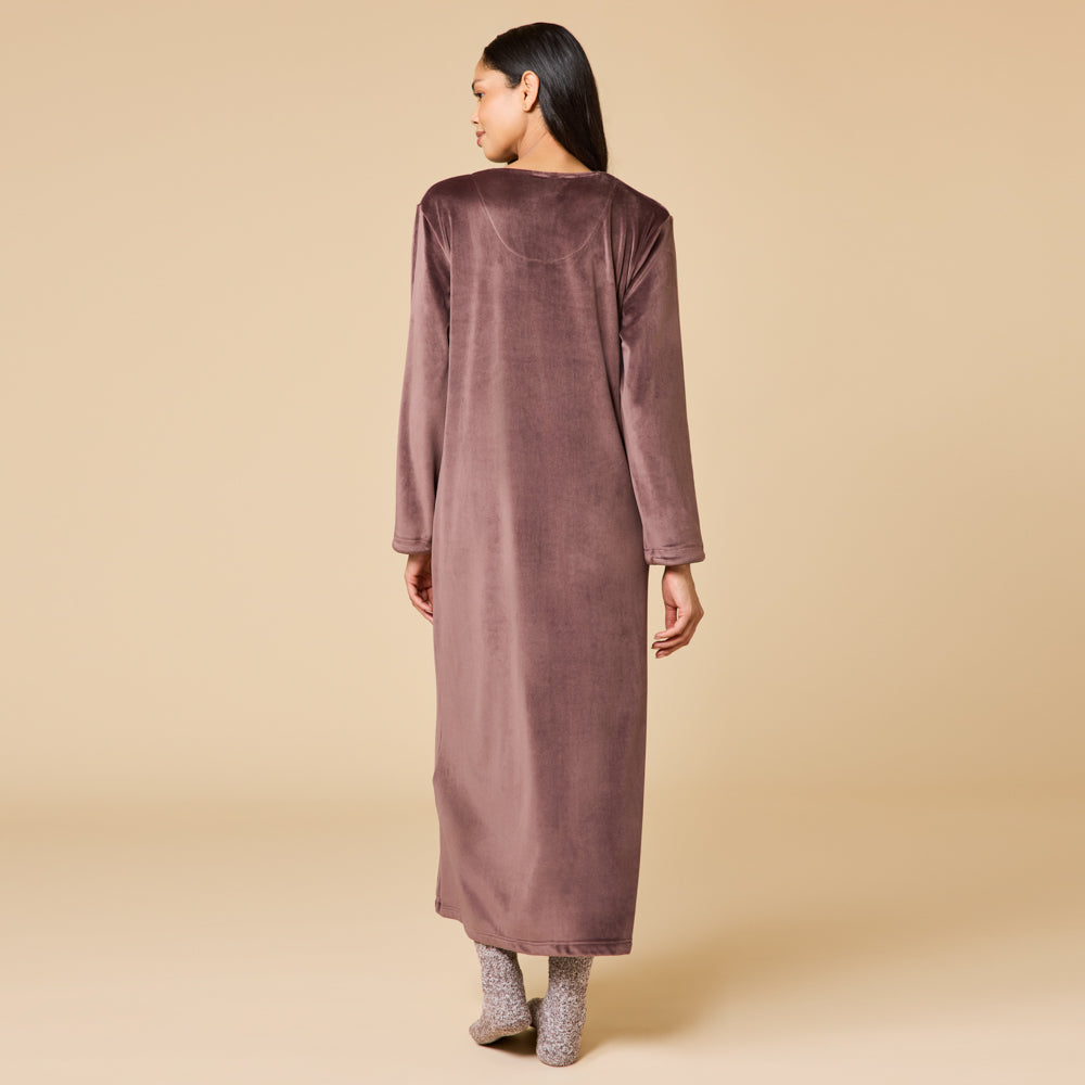 Serenity Shear Mink Zip Robe