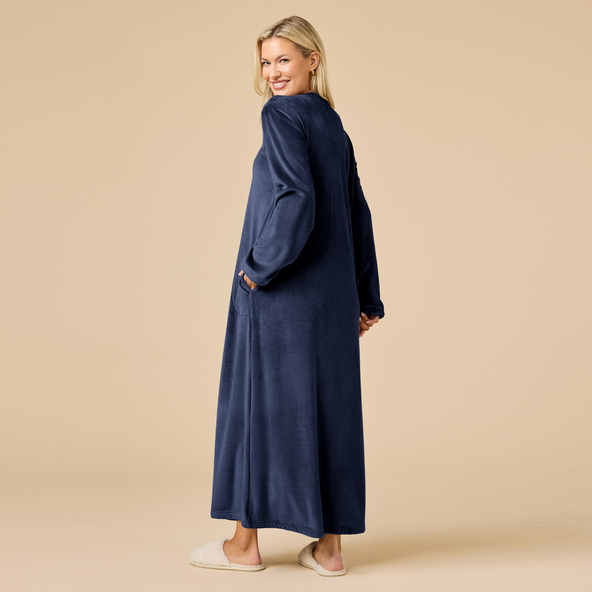 Serenity Shear Mink Zip Robe