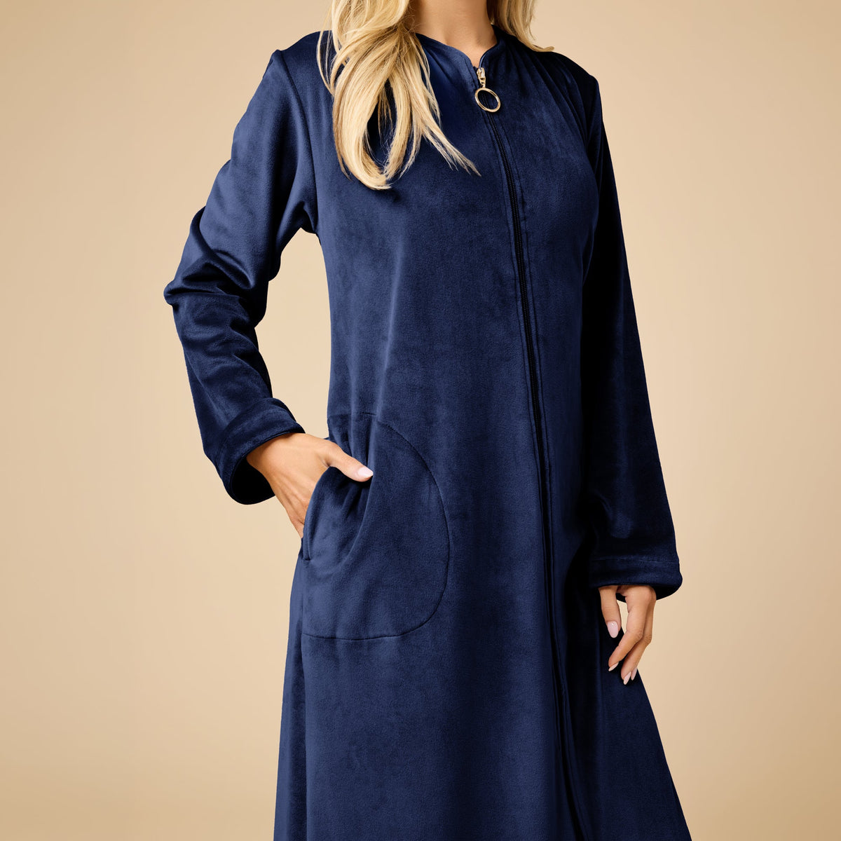 Serenity Shear Mink Zip Robe
