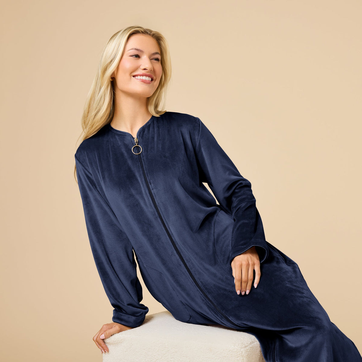 Serenity Shear Mink Zip Robe