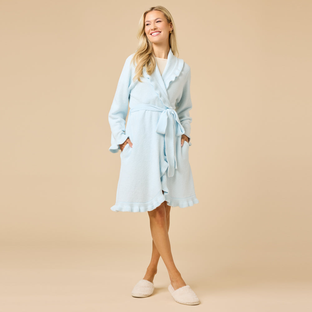 36" Ruffle Chenille Robe