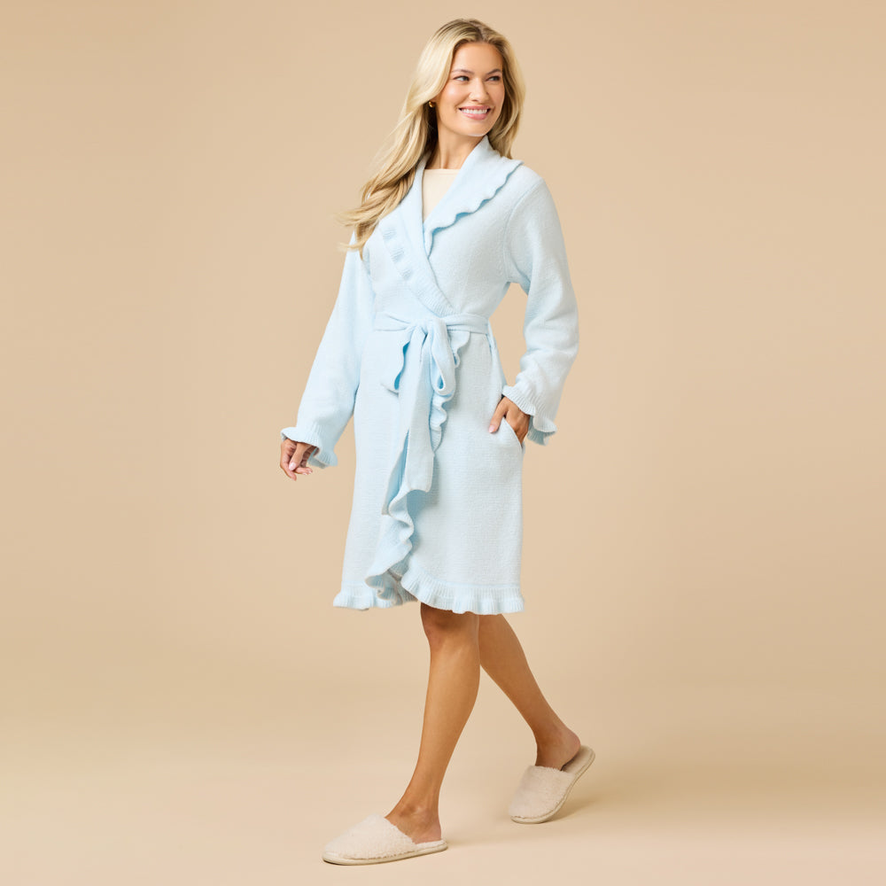 36" Ruffle Chenille Robe