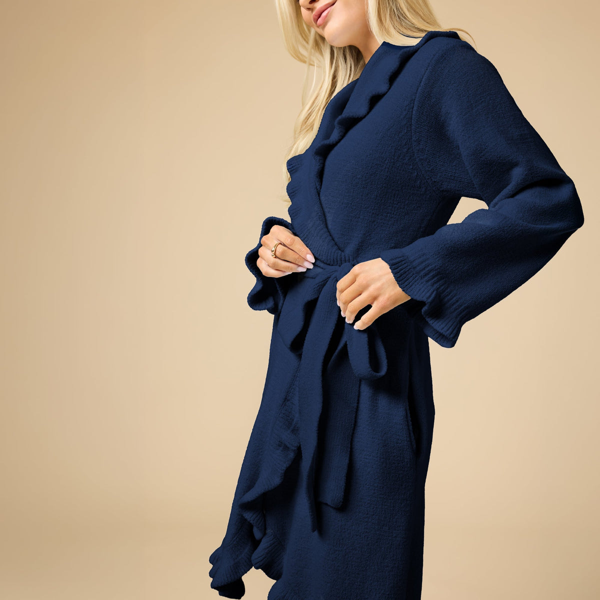 36" Ruffle Chenille Robe