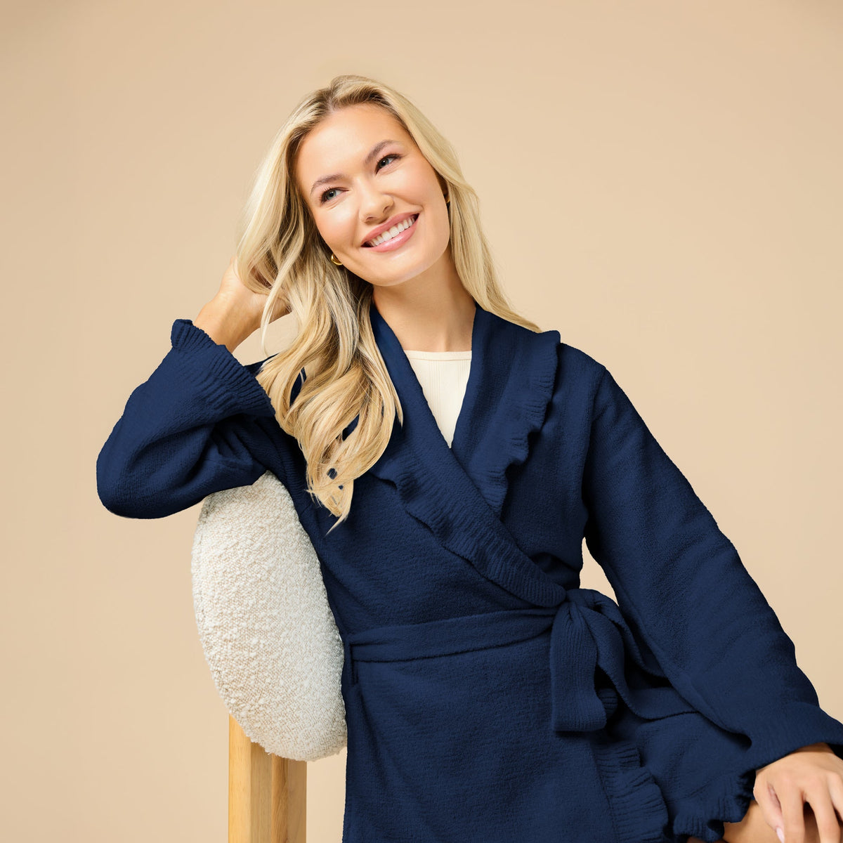 36" Ruffle Chenille Robe