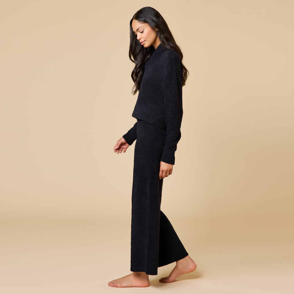 Ultra-Marshmallow Shawl Collar with Pintuck Pant