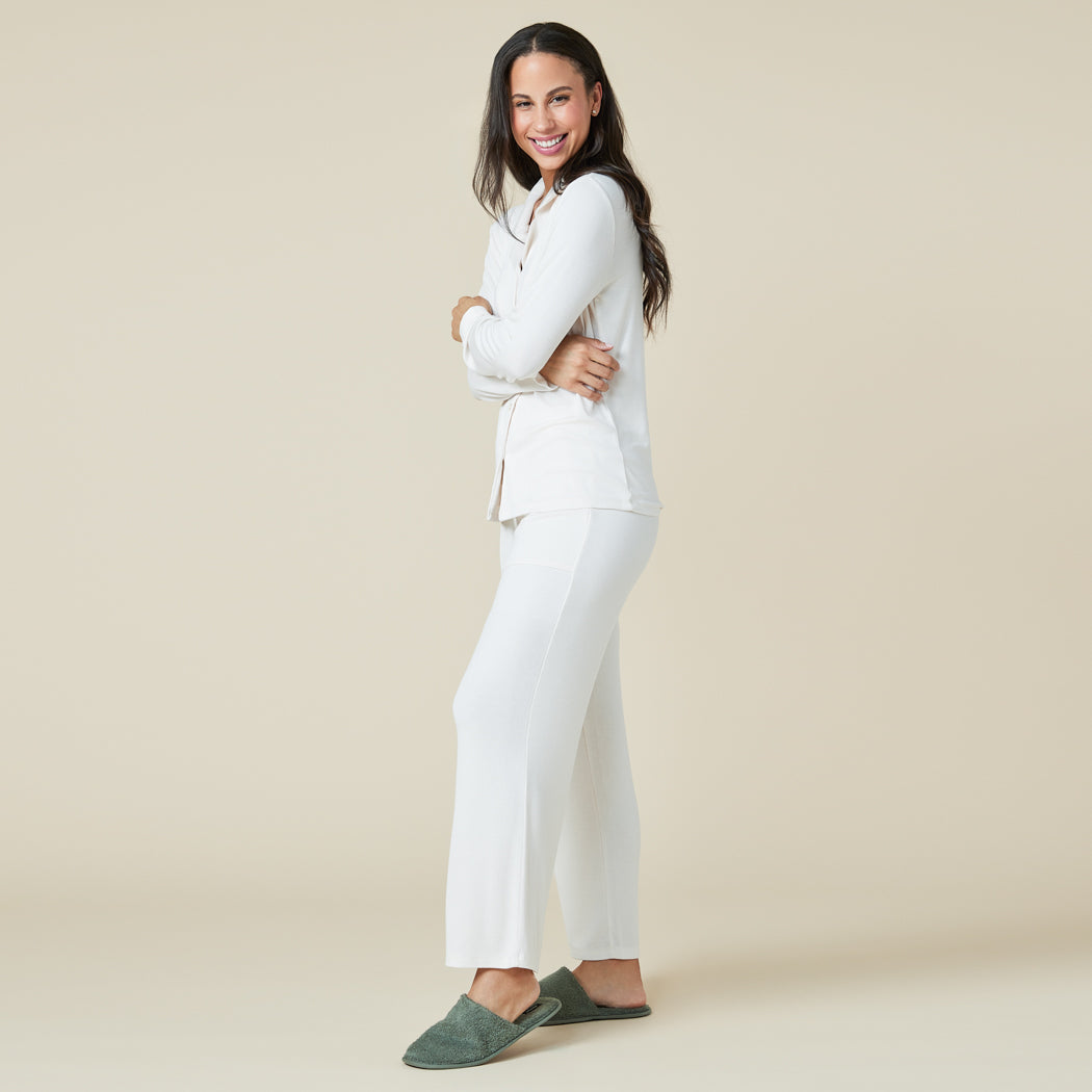 Aria - Slim Notch Collar PJ Set