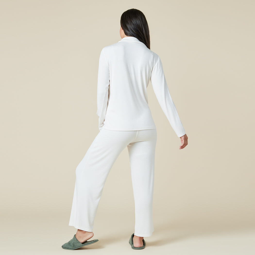 Aria - Slim Notch Collar PJ Set