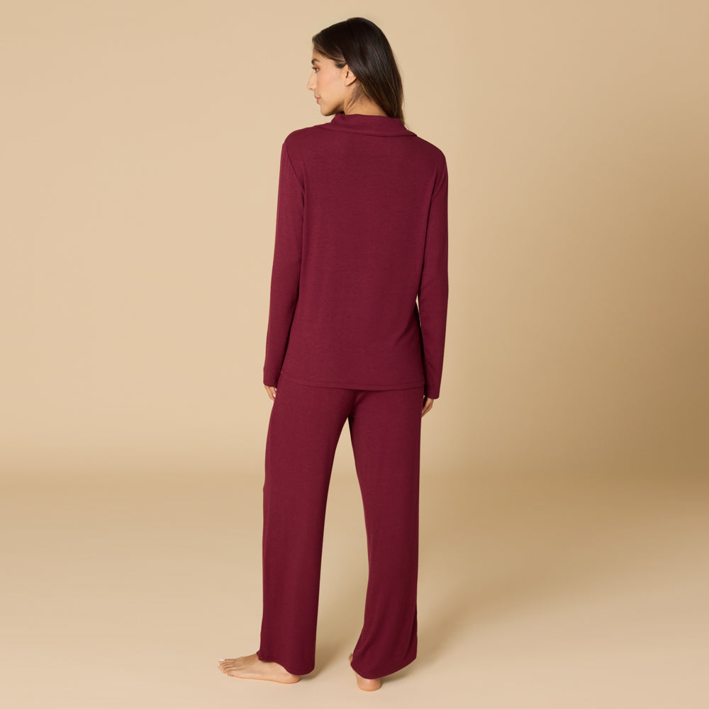 Aria - Slim Notch Collar PJ Set