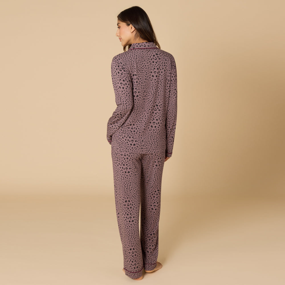 Aria - Slim Notch Collar PJ Set