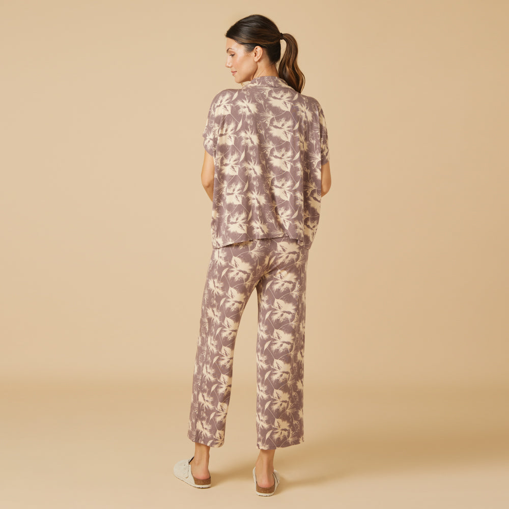 Caftan Top Cropped Pant Set
