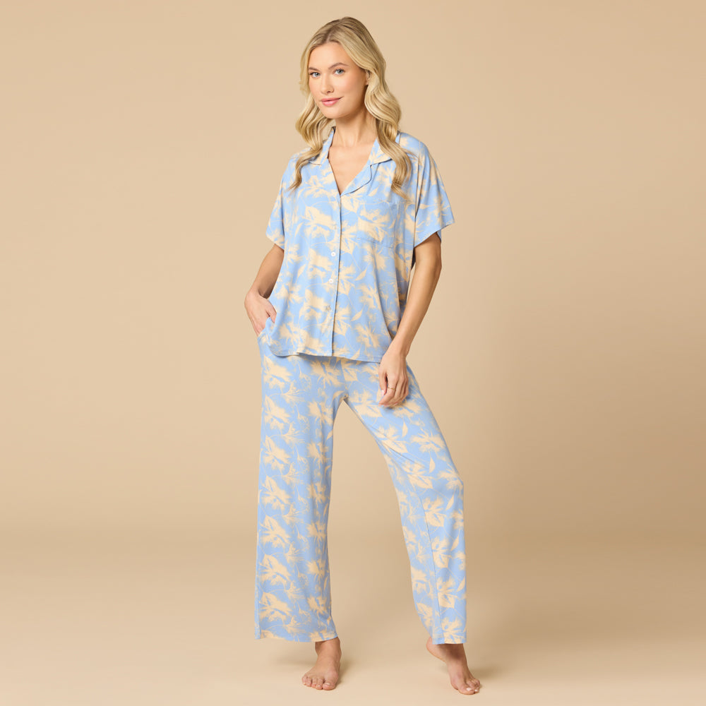 Caftan Top Cropped Pant Set
