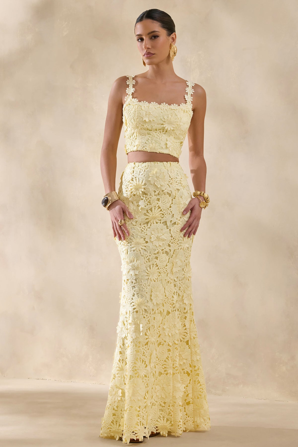 Esmara | Lemon Lace Maxi Skirt