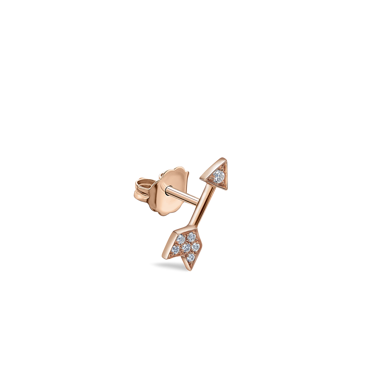 Diamond Arrow Stud Earring