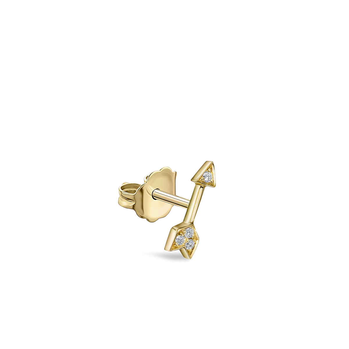 Diamond Arrow Stud Earring