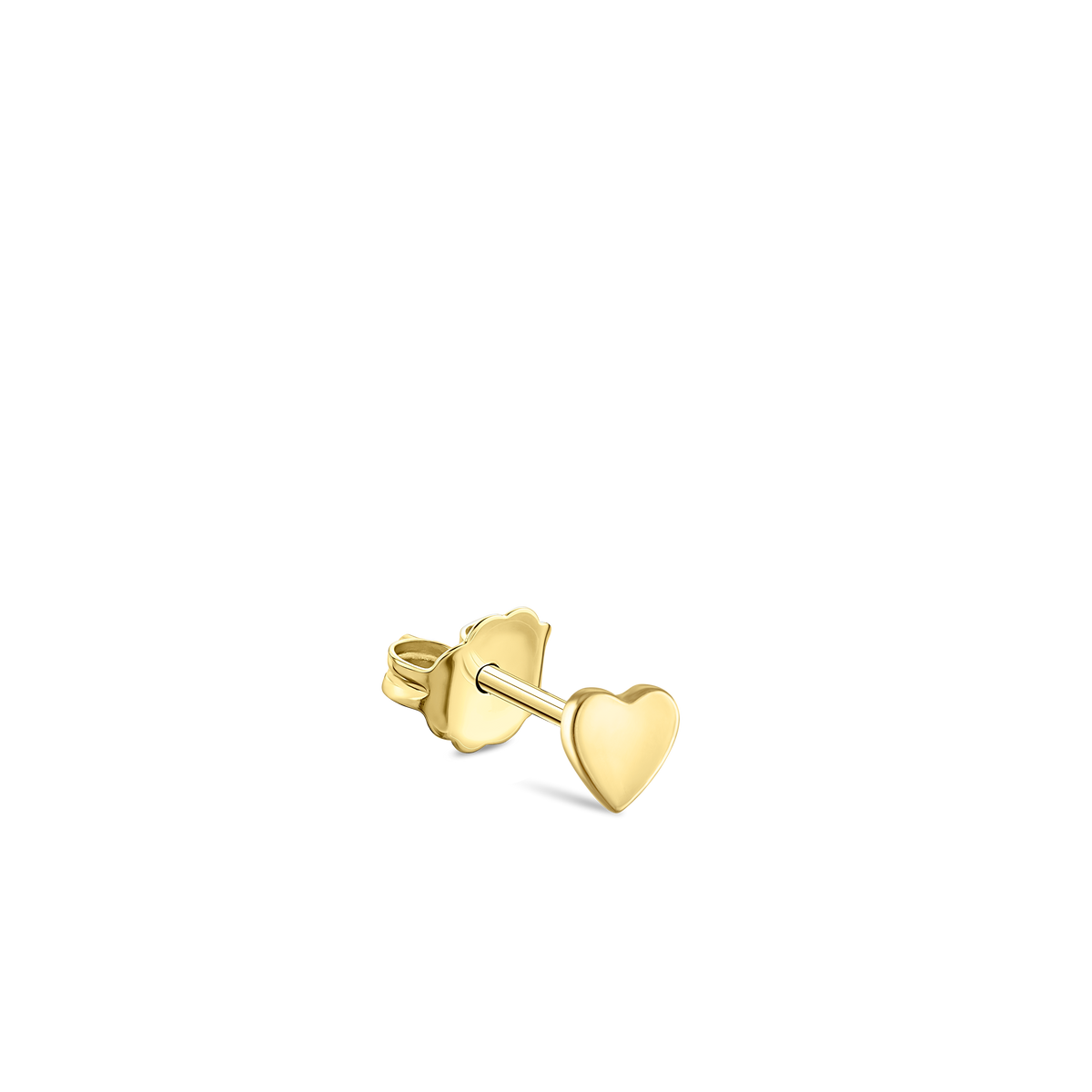Plain Heart Traditional Stud Earring