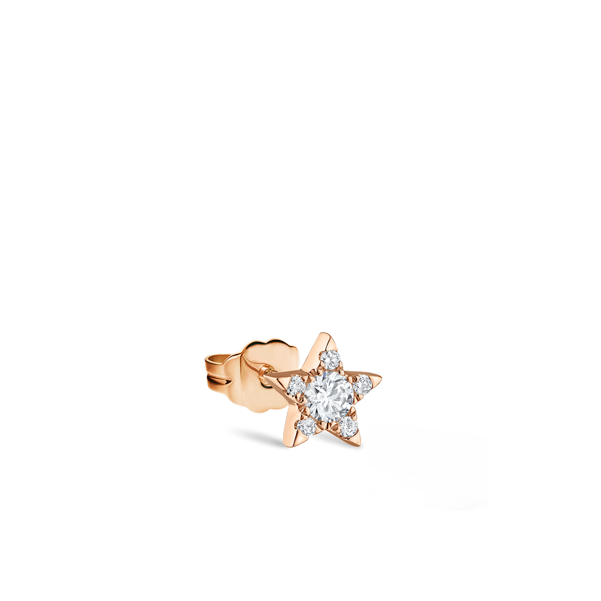 Diamond Star Stud Earring