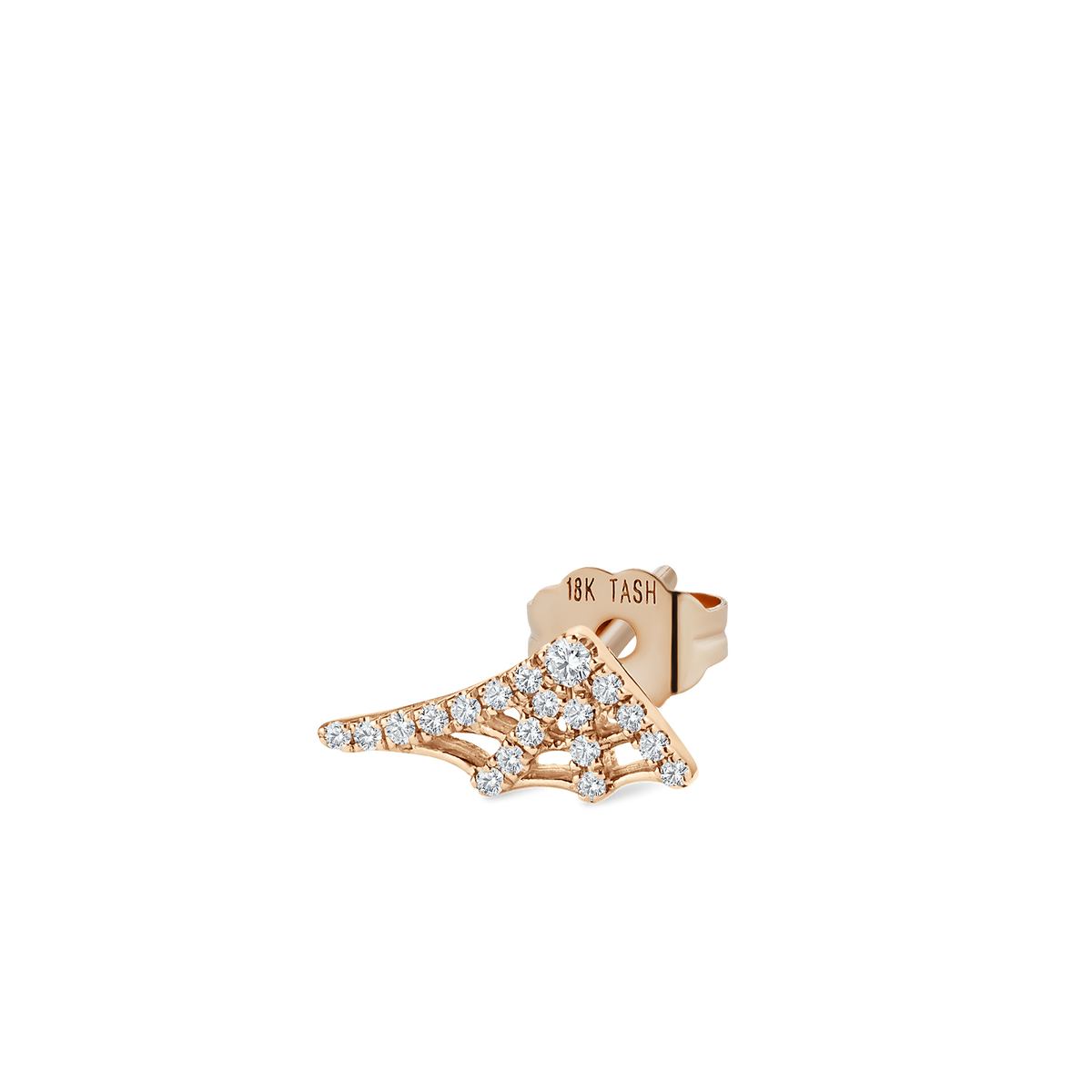 Diamond Web Stud Earring
