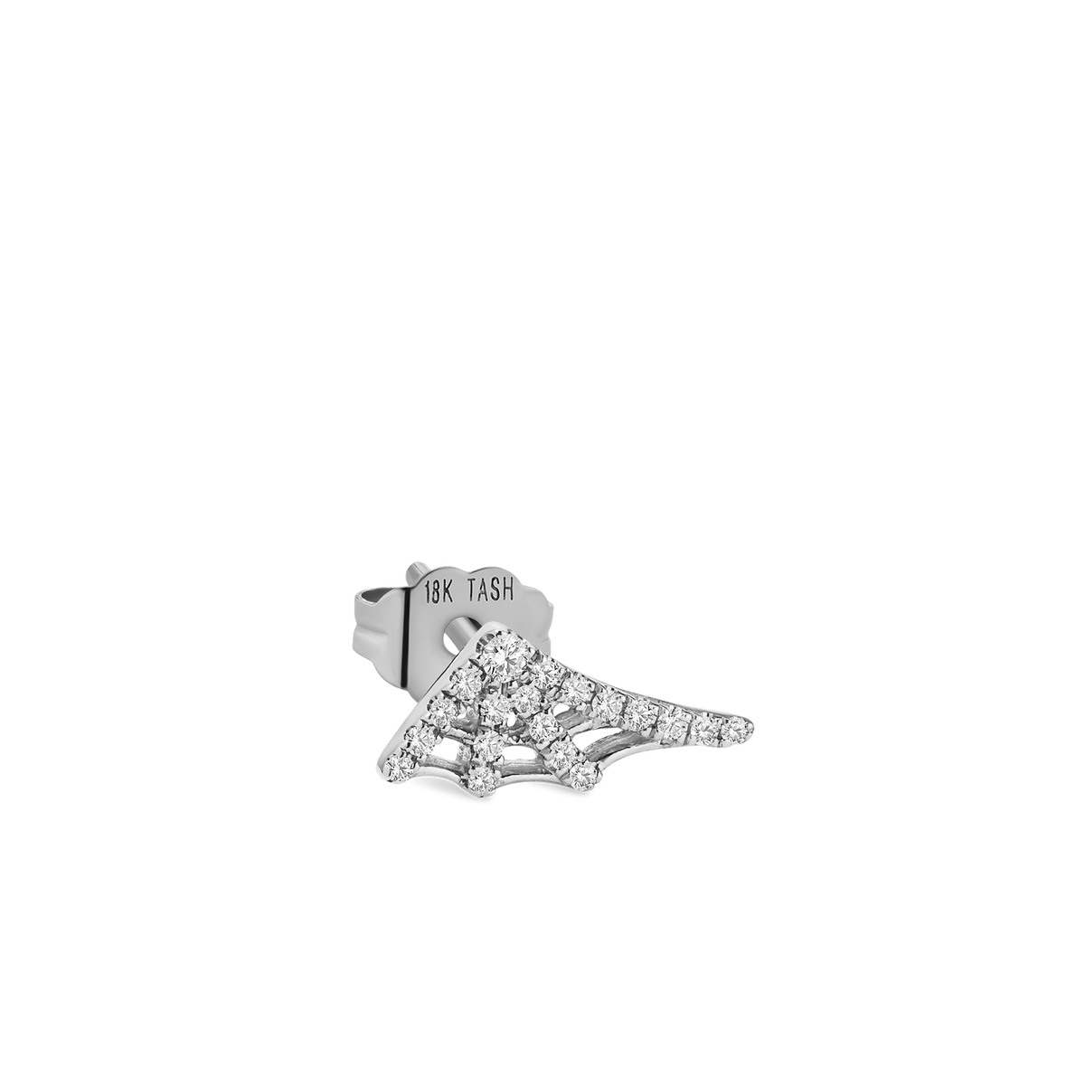 Diamond Web Stud Earring