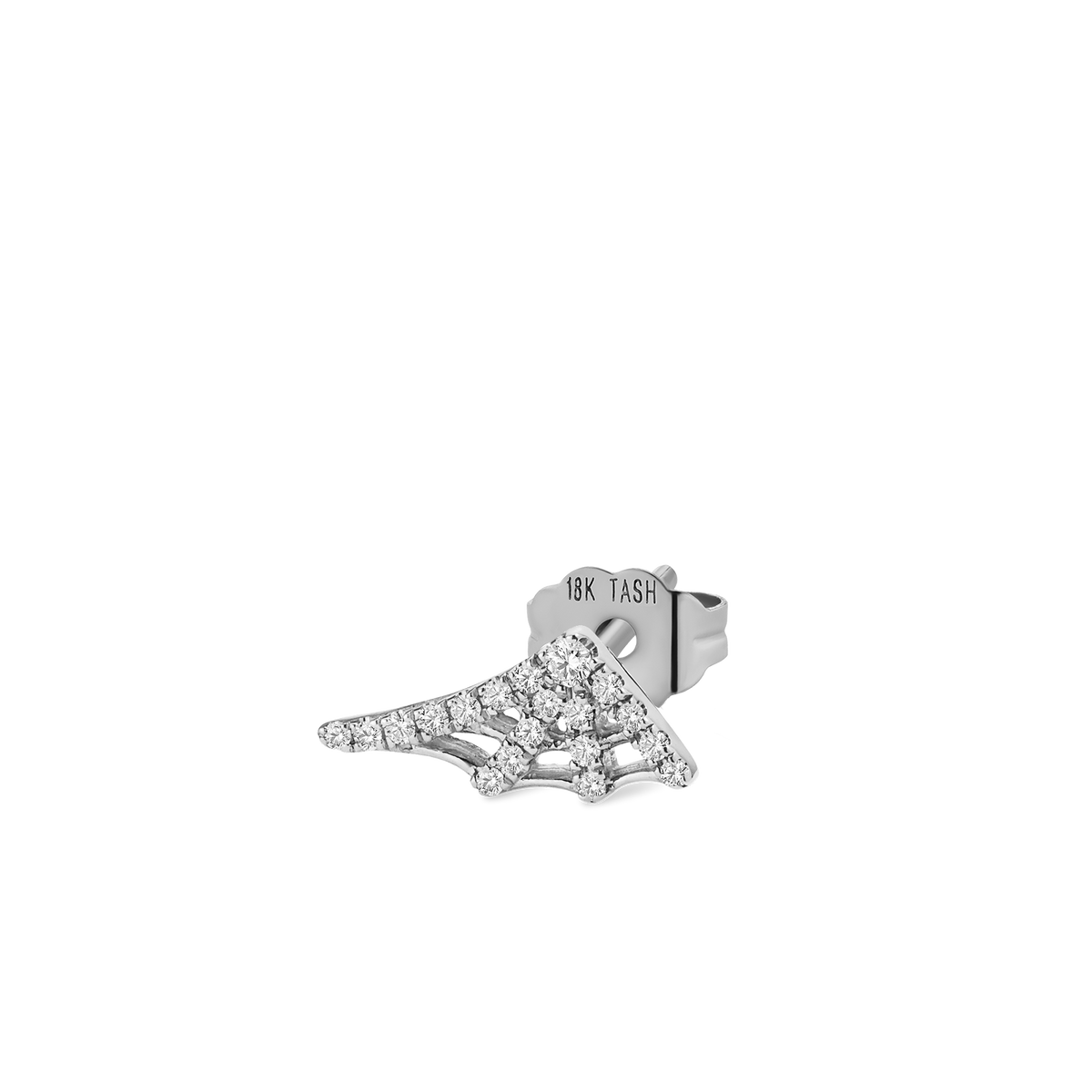 Diamond Web Stud Earring