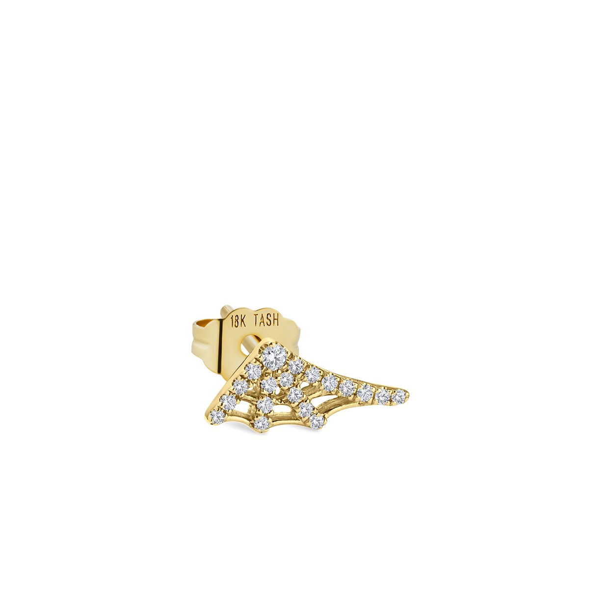 Diamond Web Stud Earring