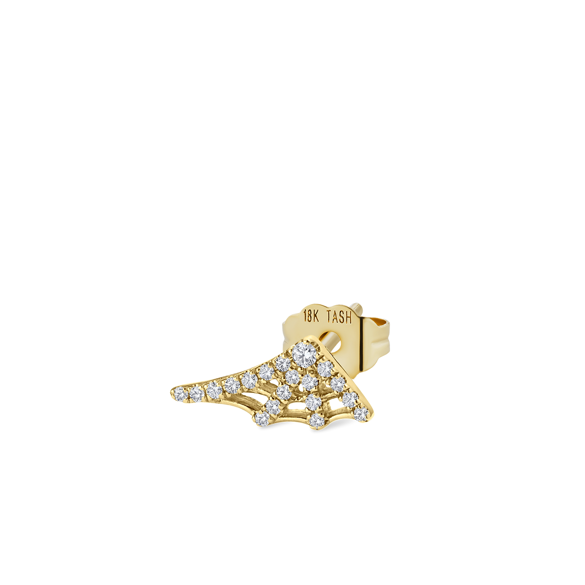 Diamond Web Stud Earring