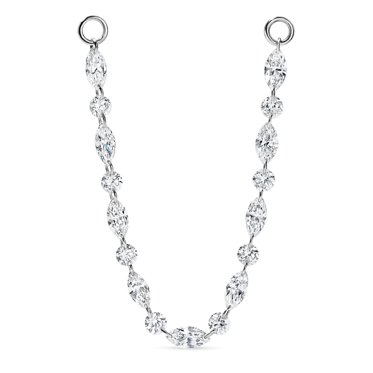 Legato Duet Floating Diamond Connecting Charm