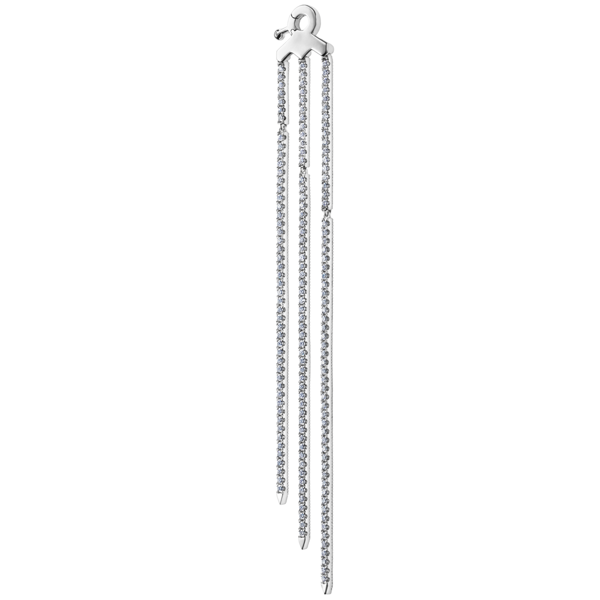 Triple Diamond Eternity Bar Conch Charm