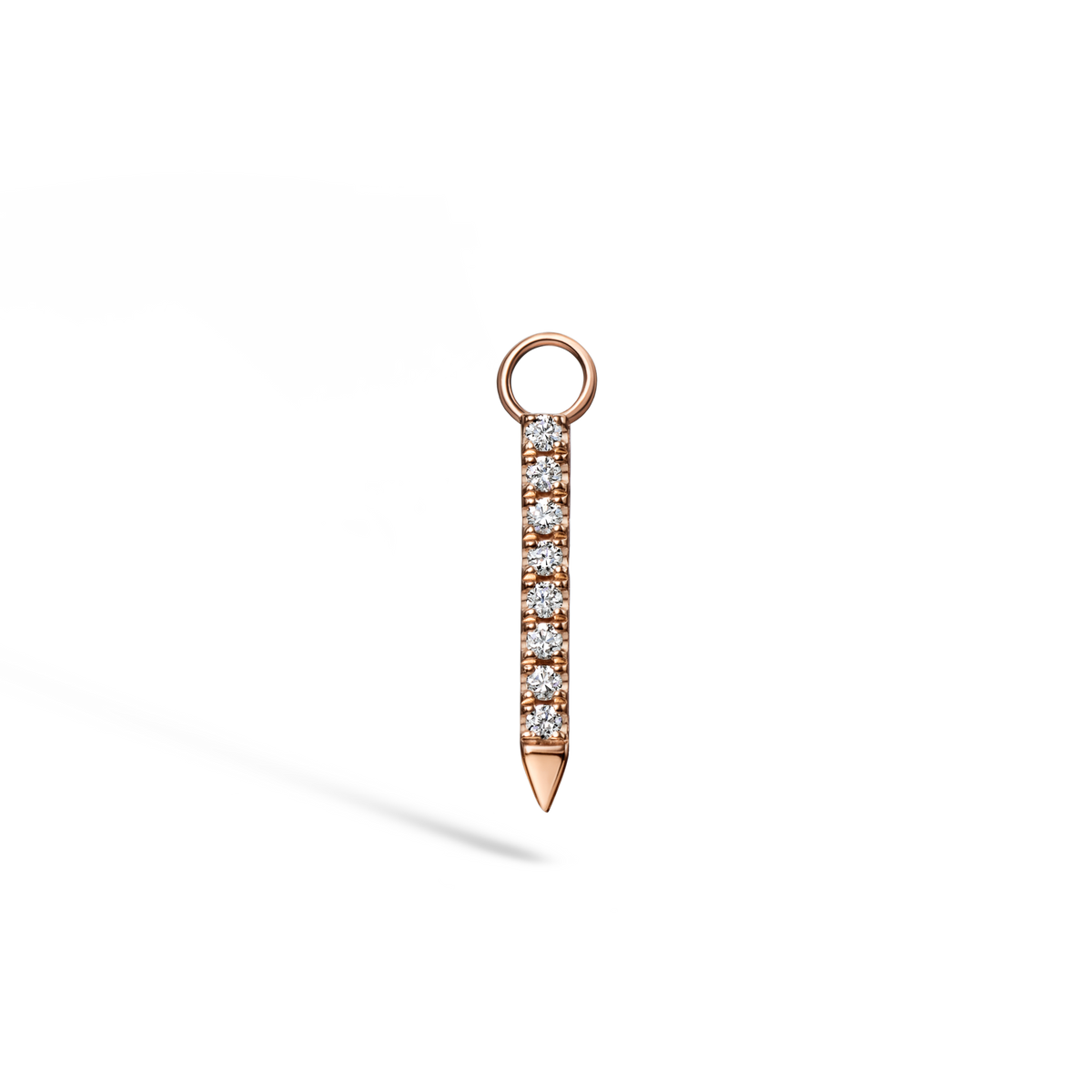 Black and White Diamond Eternity Bar Charm