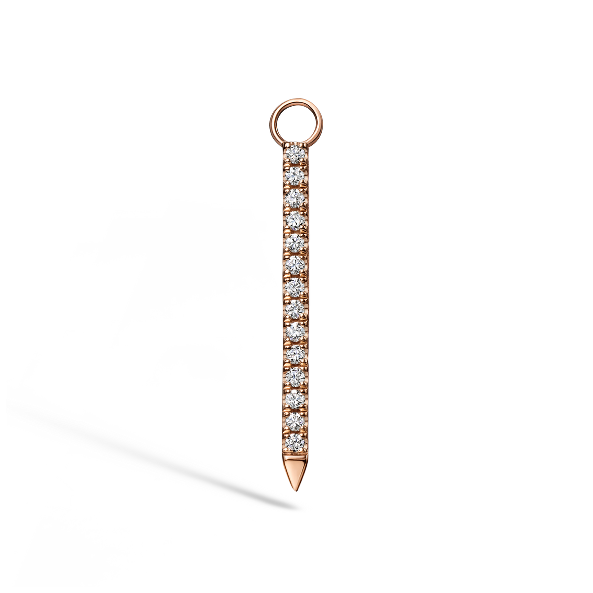 Black and White Diamond Eternity Bar Charm