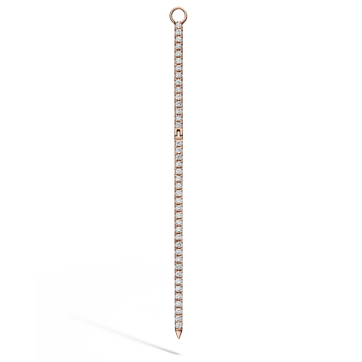 Black and White Diamond Eternity Bar Charm