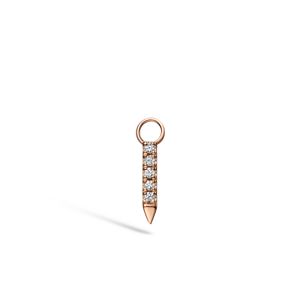 Black and White Diamond Eternity Bar Charm