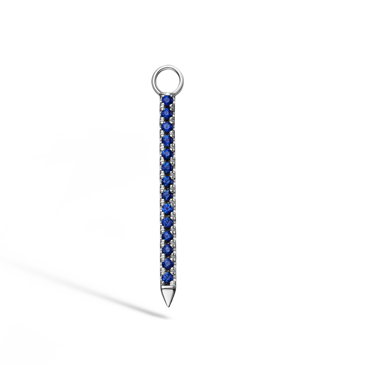 Diamond and Sapphire Eternity Bar Charm