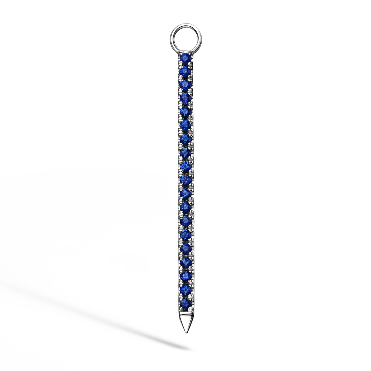 Diamond and Sapphire Eternity Bar Charm