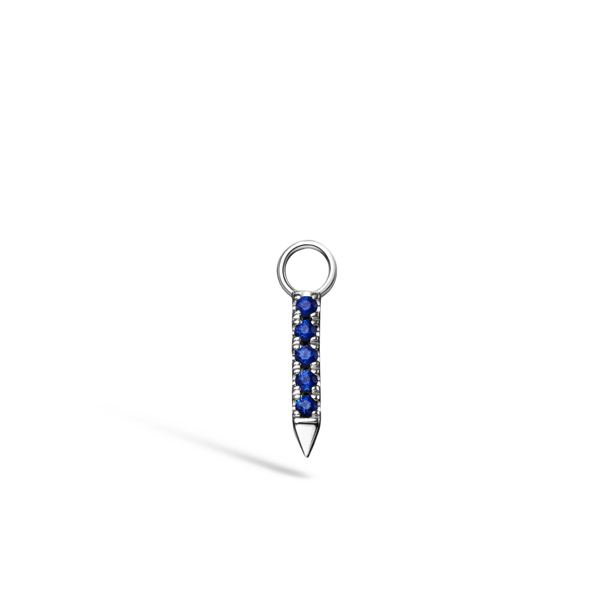 Diamond and Sapphire Eternity Bar Charm