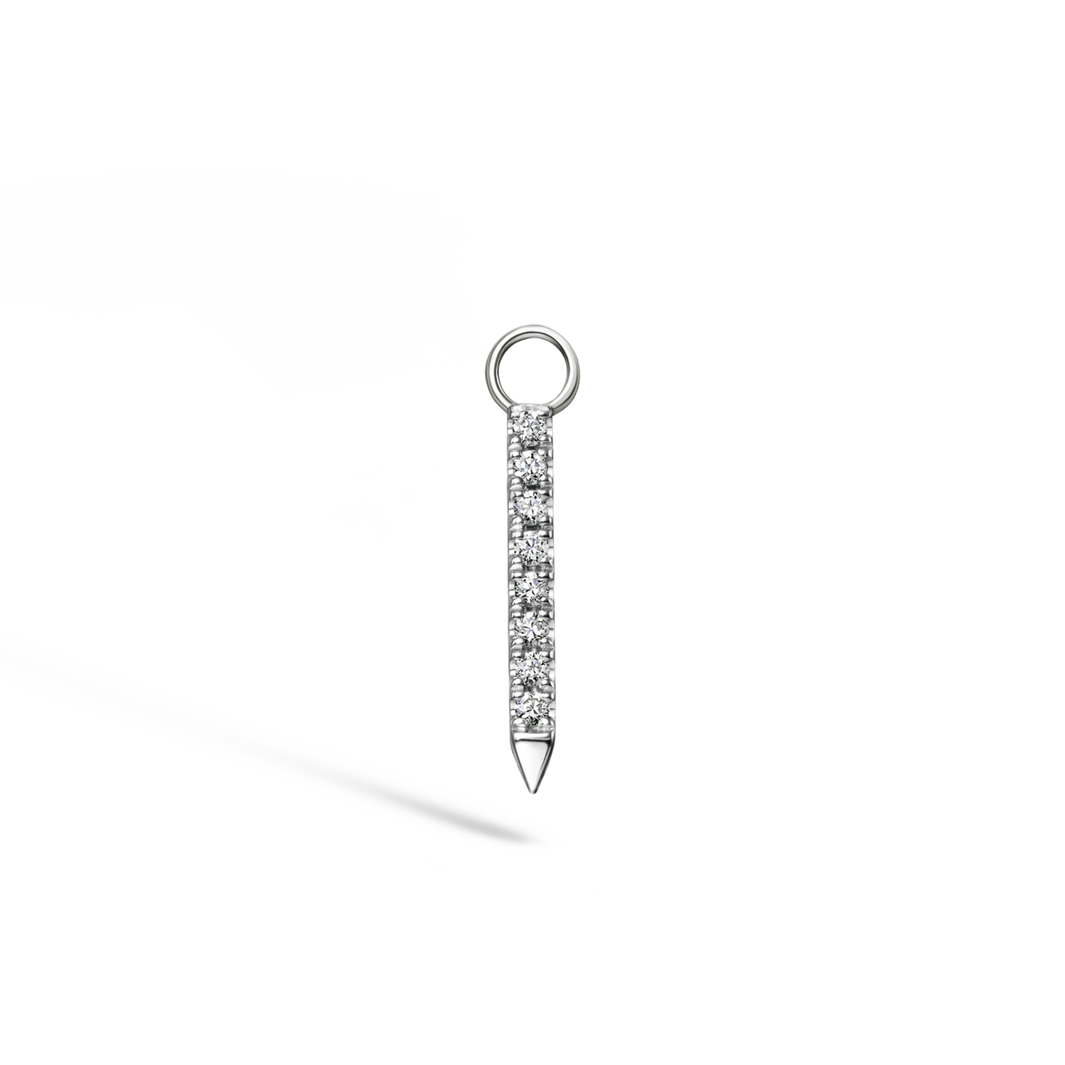 Diamond and Emerald Eternity Bar Charm