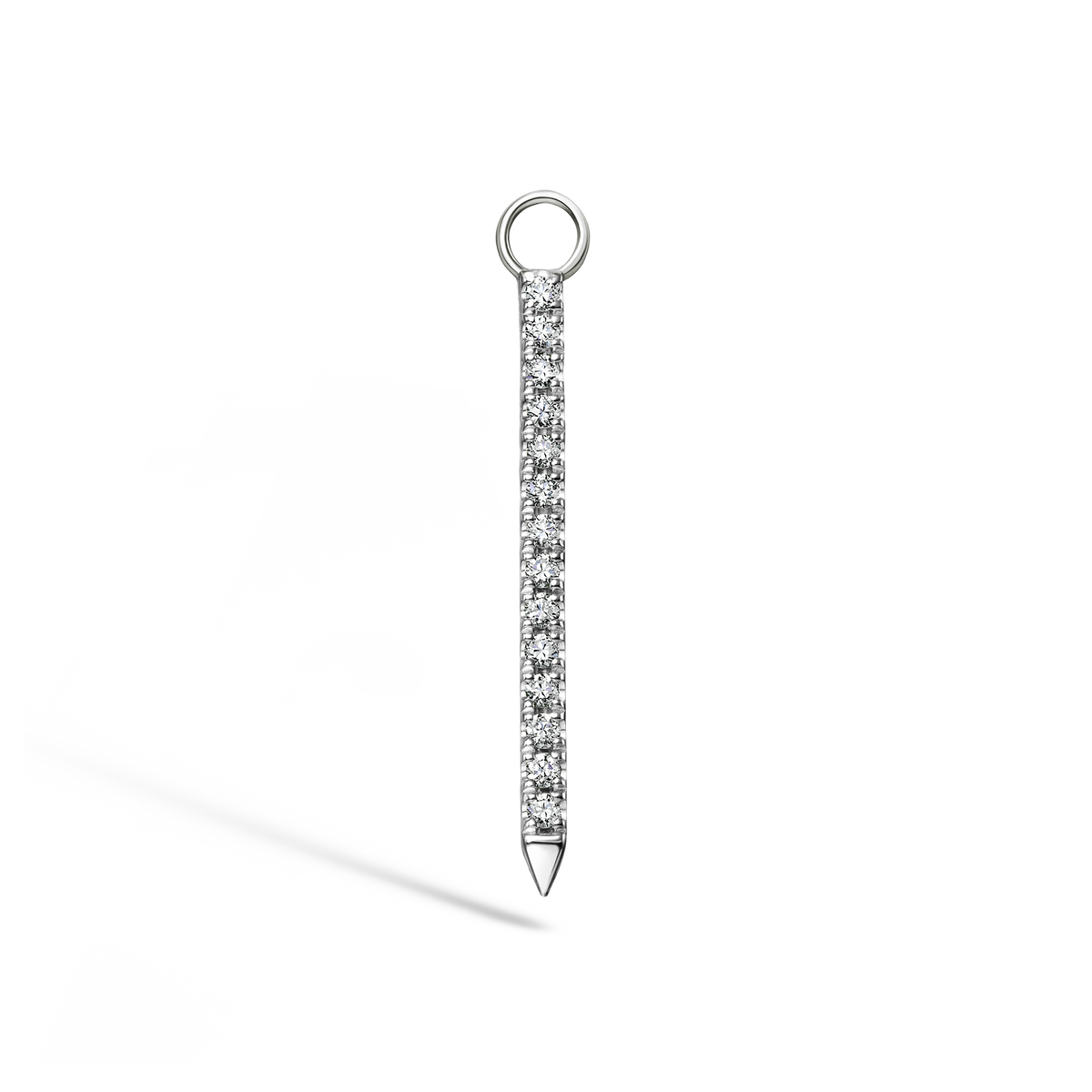 Diamond and Emerald Eternity Bar Charm